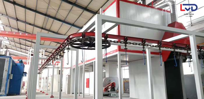 粉末靜電噴涂生產(chǎn)流水線(xiàn)